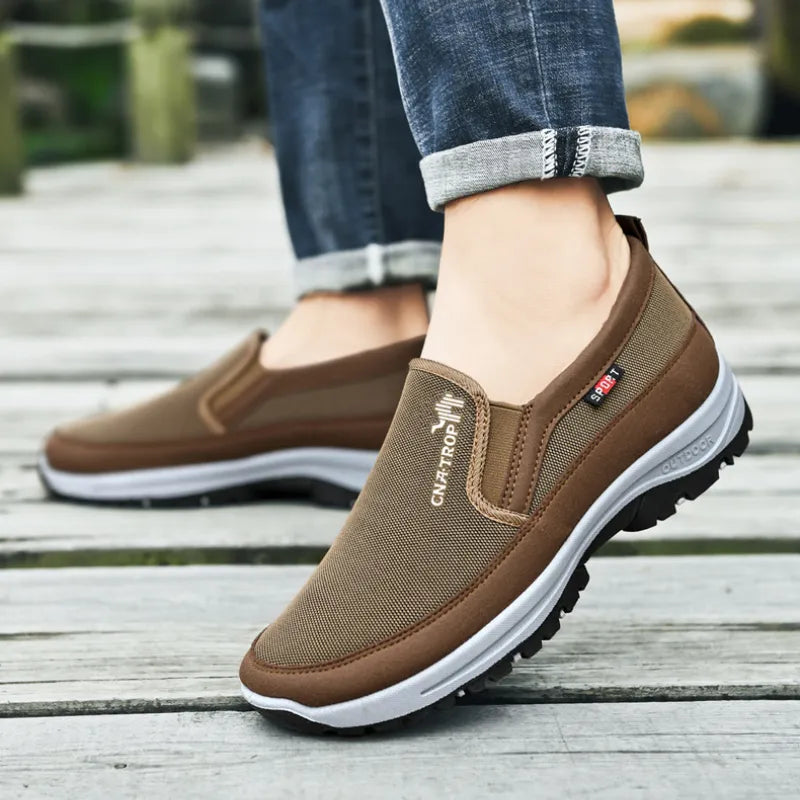 Mocassins décontractés et souples en maille