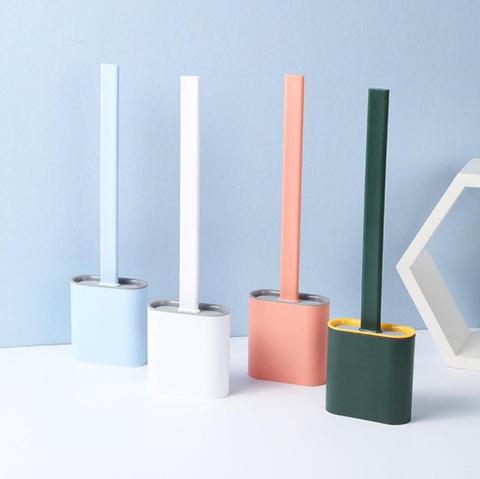NOUVEAU l Brosse de toilette en silicone hygiénique