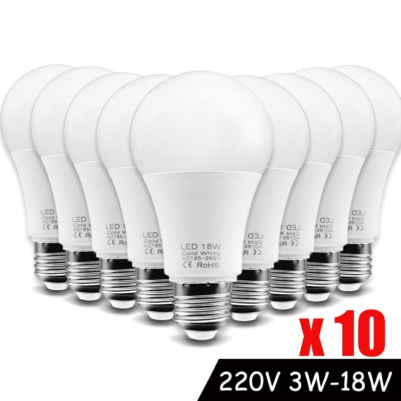 Lot de 10 ampoules LED basse consommation