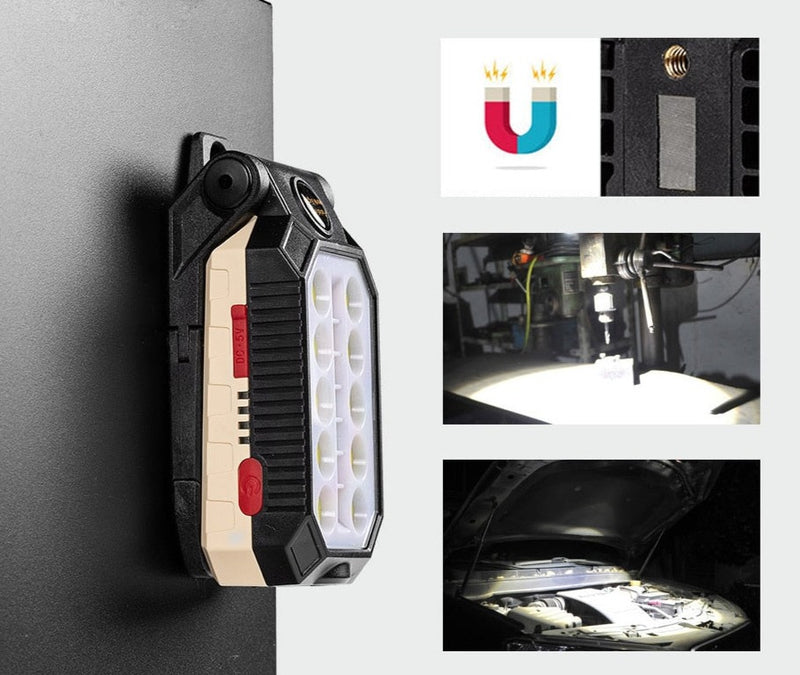 Lampe de Poche Pliable Magnétique