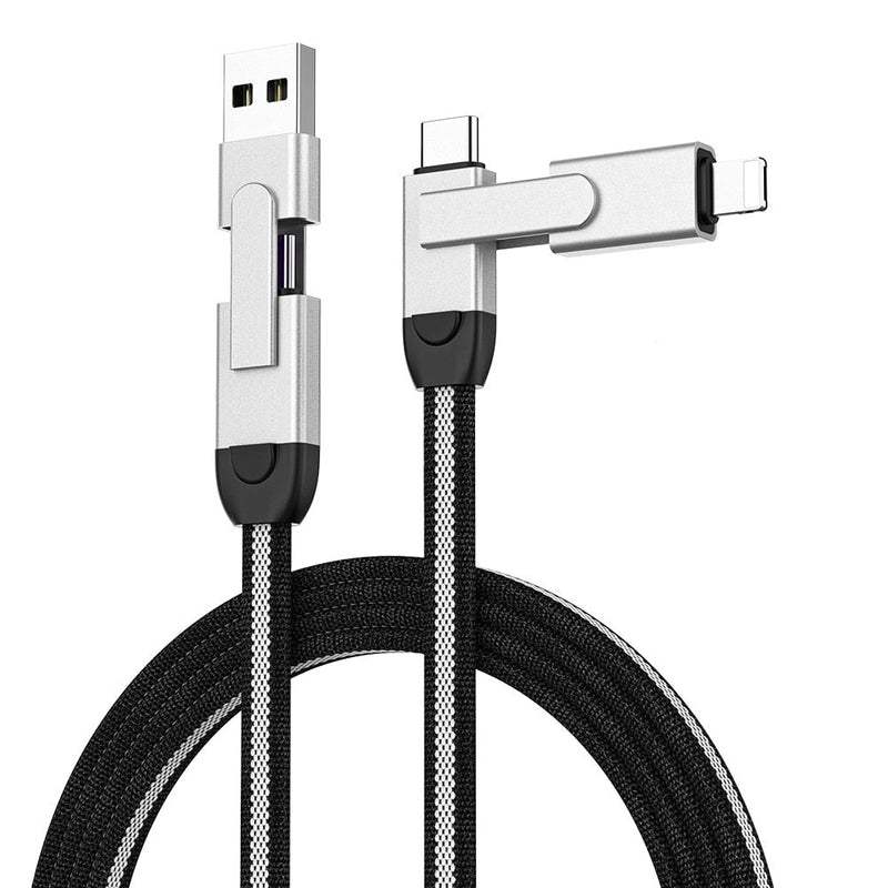 Câble USB 4en1 en métal - Charge Rapide