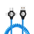 Câble USB tressé 3en1