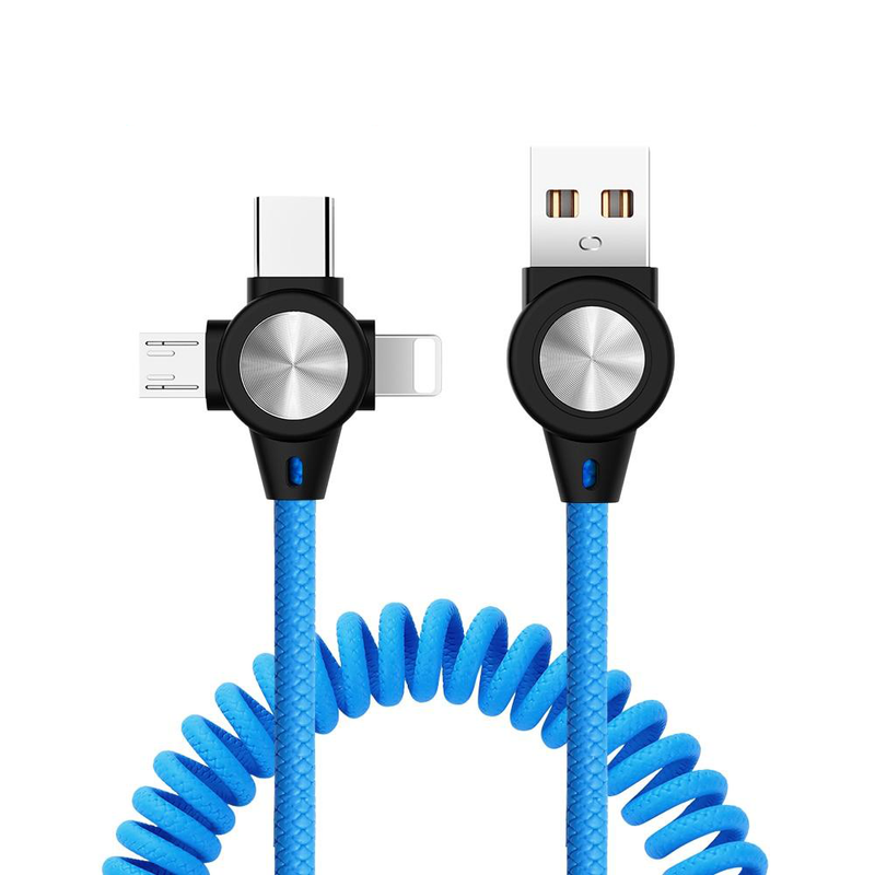 Câble USB tressé 3en1
