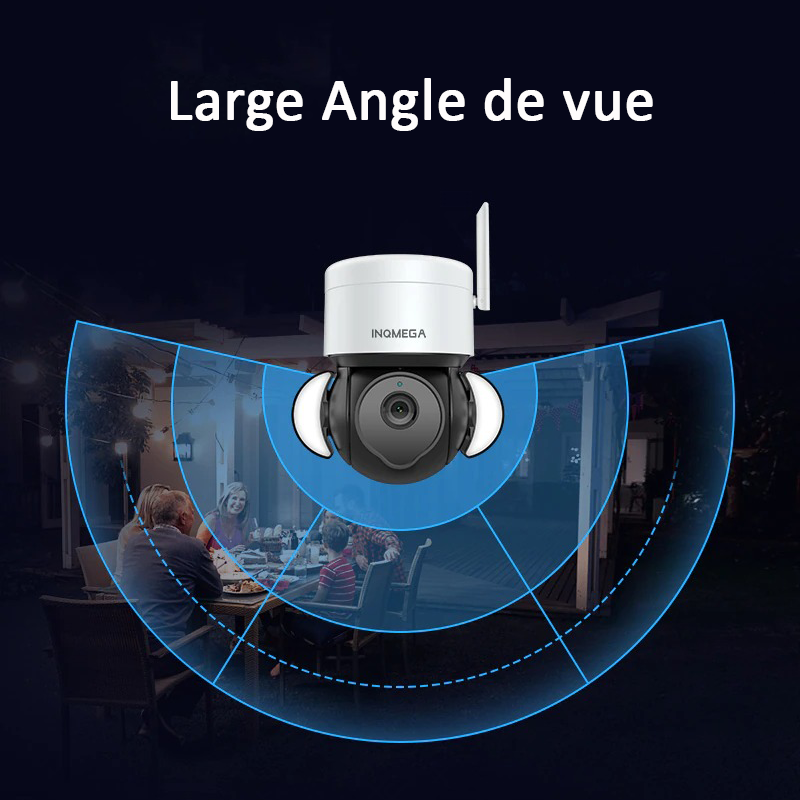 Caméra de surveillance avec lampe intégrée