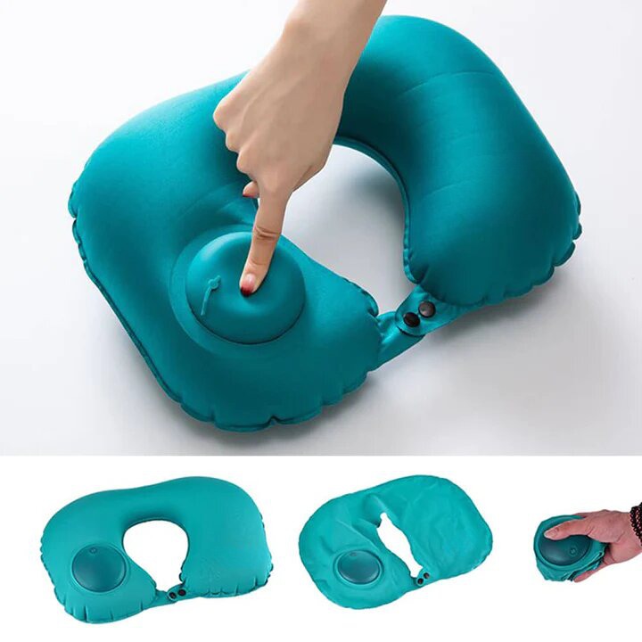 Oreiller de Voyage Auto Gonflant