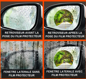 Kit 4 Films Protecteurs Anti-Pluie pour Voiture