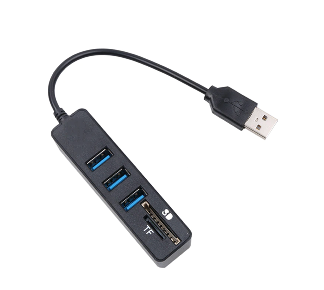 Multiprise USB avec lecteur de carte SD